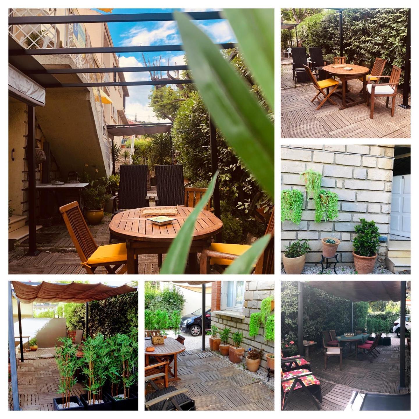 Votre Sejour A Sanary Dans Bas De Villa Avec Terrasse Vegetalisee Et Abritee Exposition Est Sud Ouest A 400M Du Centre Ville En Zone Pietonne Ou Tout Peut Se Faire A Pied Sanary-sur-Mer Buitenkant foto